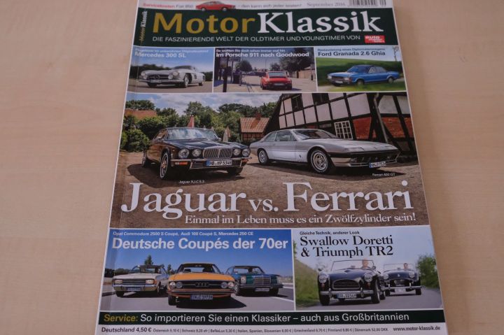Deckblatt Motor Klassik (09/2016)